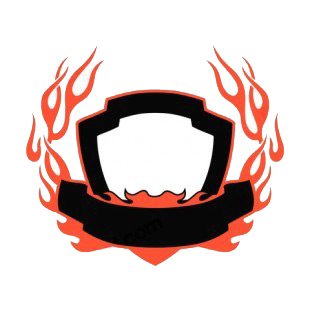 Black and red flames template  listed in flames decals.