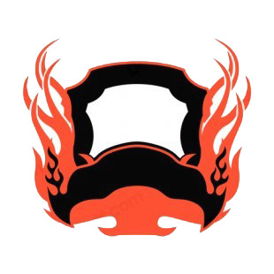 Black and red flames template  listed in flames decals.