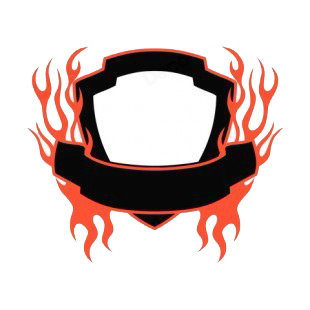 Black and red flames template  listed in flames decals.