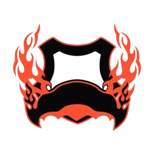 Black and red flames template  listed in flames decals.