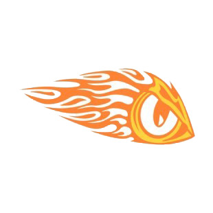 Flamboyant eagle eye listed in flames decals.