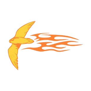 Flamboyant peregrine  listed in flames decals.
