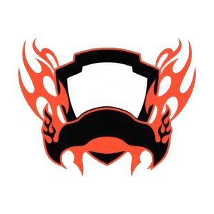 Black and red flames template  listed in flames decals.