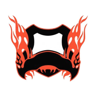 Black and red flames template  listed in flames decals.