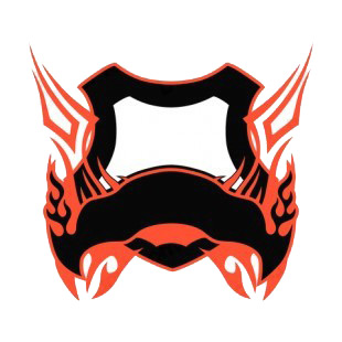 Black and red flames template  listed in flames decals.