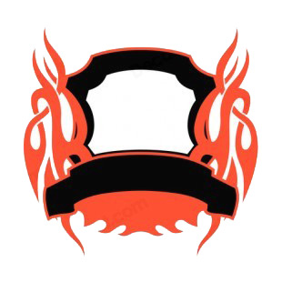 Black and red flames template  listed in flames decals.