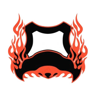 Black and red flames template  listed in flames decals.