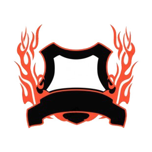 Black and red flames template  listed in flames decals.