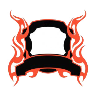 Black and red flames template  listed in flames decals.