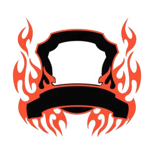 Black and red flames template  listed in flames decals.