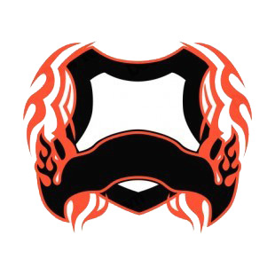 Black and red flames template  listed in flames decals.