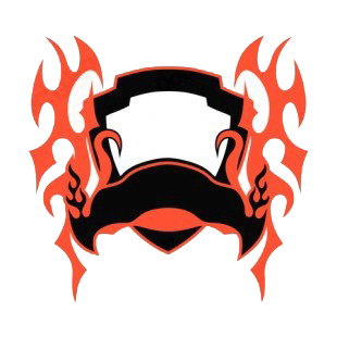 Black and red flames template  listed in flames decals.