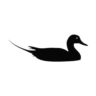 Duck swimming listed in birds decals.