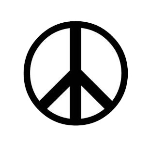 Peace and love logo listed in famous logos decals.