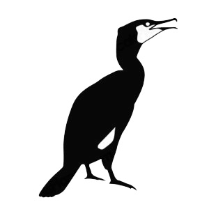 Bird with beak open listed in birds decals.