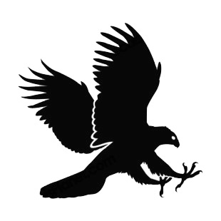 Eagle rushing listed in birds decals.