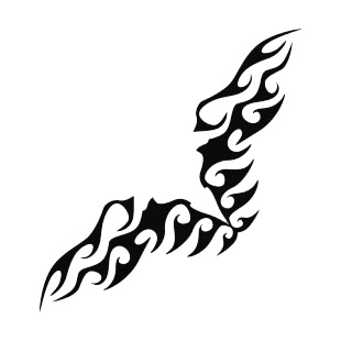 Symmetric flames listed in flames decals.