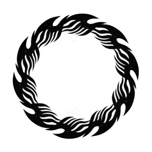 Round flames listed in flames decals.