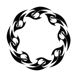 Round flames listed in flames decals.