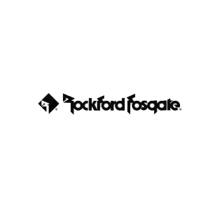 Car audio Rockford Fosgate listed in car audio decals.