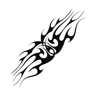 Symmetric flames listed in flames decals.