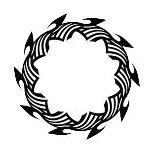 Round flames listed in flames decals.