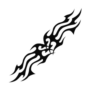 Symmetric flames listed in flames decals.