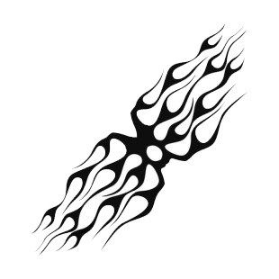 Symmetric flames listed in flames decals.