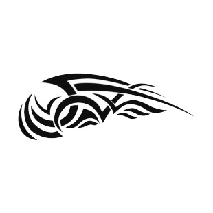 Tribal flames listed in flames decals.
