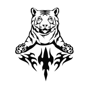 Flamboyant tiger  listed in flames decals.