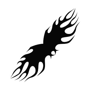 Symmetric flames listed in flames decals.