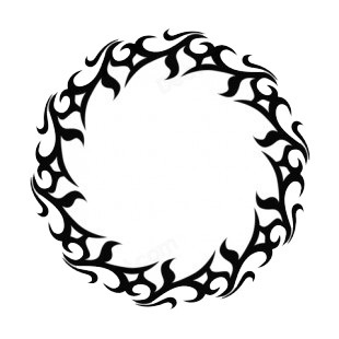 Round flames listed in flames decals.