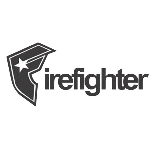Firefighter famous stars listed in famous logos decals.