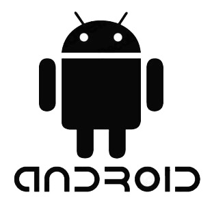 Android robot listed in famous logos decals.