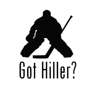 Hockey goalie goaler silhouette got hiller listed in other hockey decals.