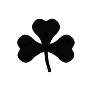 Three leaf clover listed in flowers decals.