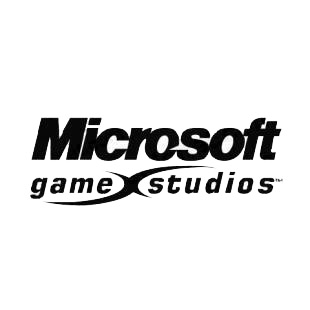 Microsoft game studios listed in famous logos decals.