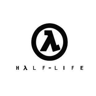 Half Life logo listed in famous logos decals.