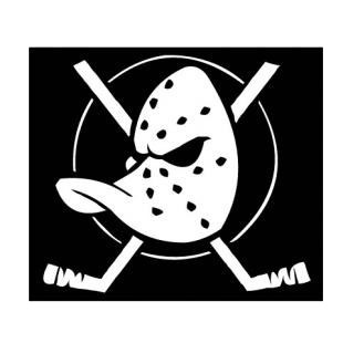 Mighty Ducks invert logo listed in famous logos decals.