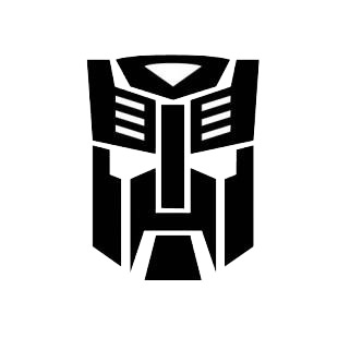 Transformers Optimus prime logo listed in famous logos decals.