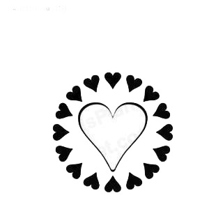 Heart decoration wall listed in miscellaneous decals.