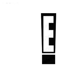 E TV Channel listed in famous logos decals.