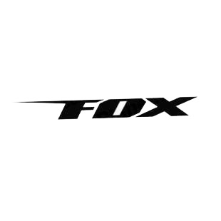 Fox Racing text logo listed in famous logos decals.