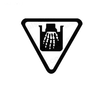 Chemical sign symbol listed in miscellaneous decals.