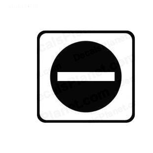 Do Not Enter Sign Symbol Miscellaneous Decals Decal Sticker 1942