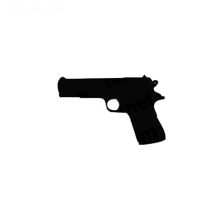 Gun pistol listed in military decals.