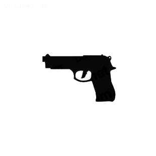 Gun pistol listed in military decals.