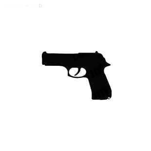 Gun pistol listed in military decals.