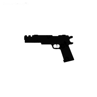 Gun pistol listed in military decals.