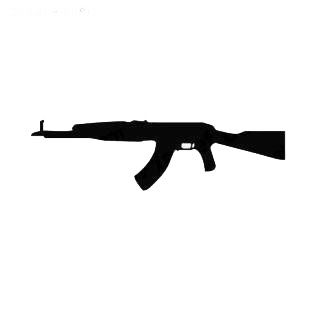 Gun pistol AK47 listed in military decals.